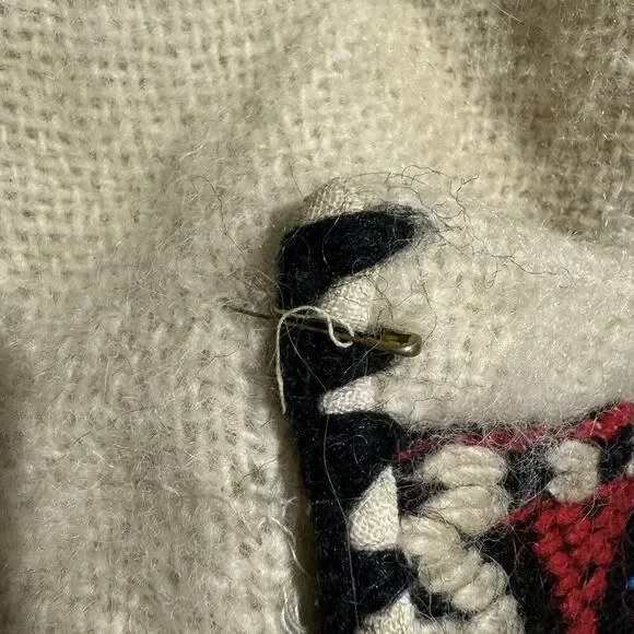 Beautiful Vintage Jacket Made In Greece 70s Bohemian Embroidery Cream Zip Up - Picture 8 of 14